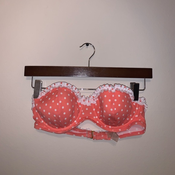 Victoria's Secret Other - Victorias Secret Pink & White Polka dot bikini top